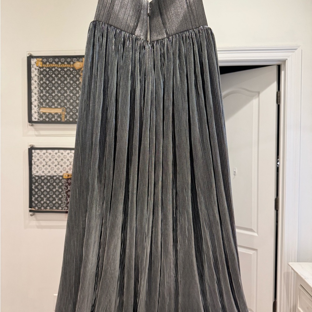 Bronx and Banco long formal pewter gown. Size small (4).